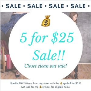 💰5/25 Closet clean out sale!💰= Eligible listing